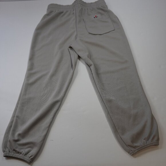 Alleson Athletic Baseball Pant Small Adult Grey Elastic Waist w/ Drawstring NWOT - Picture 3 of 8